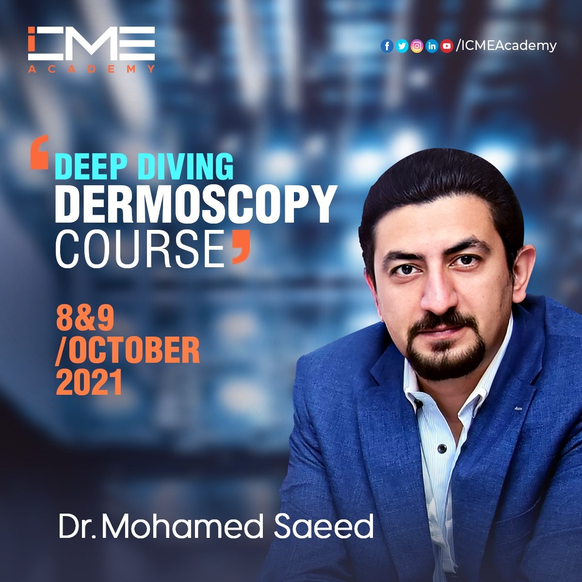 Dr. Mohamed Saeed in Deep Diving Dermoscopy Course